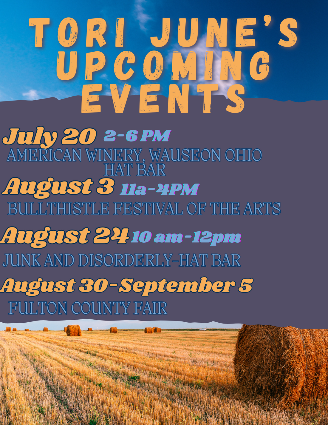 Upcoming Events!