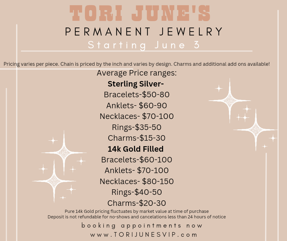 Permanent Jewelry Appointment + Deposit