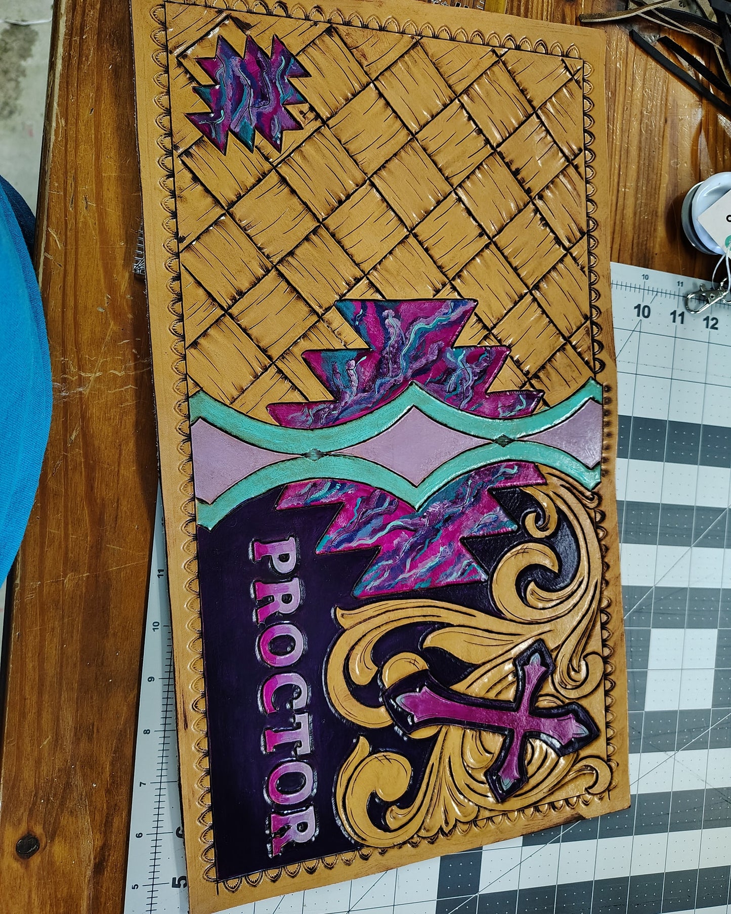 Custom Order Bible Cover- fully custom to you hand tooled
