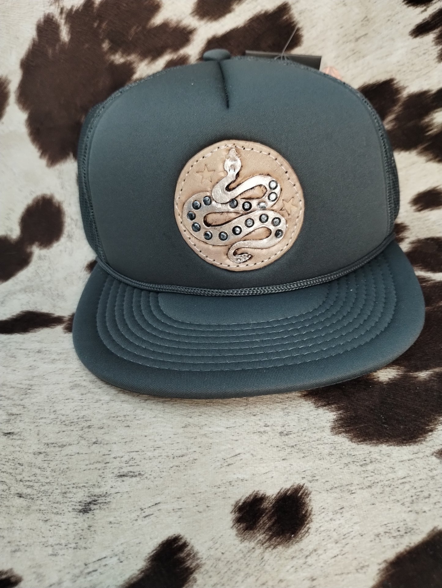 Tooled Patch Snap Back Hat