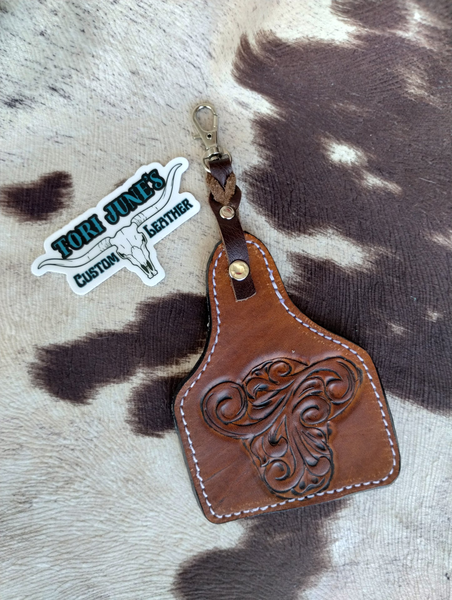 Hand Tooled Keychains