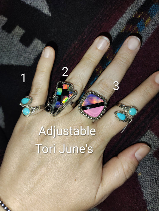 Adjustable 925 Stamped Rings