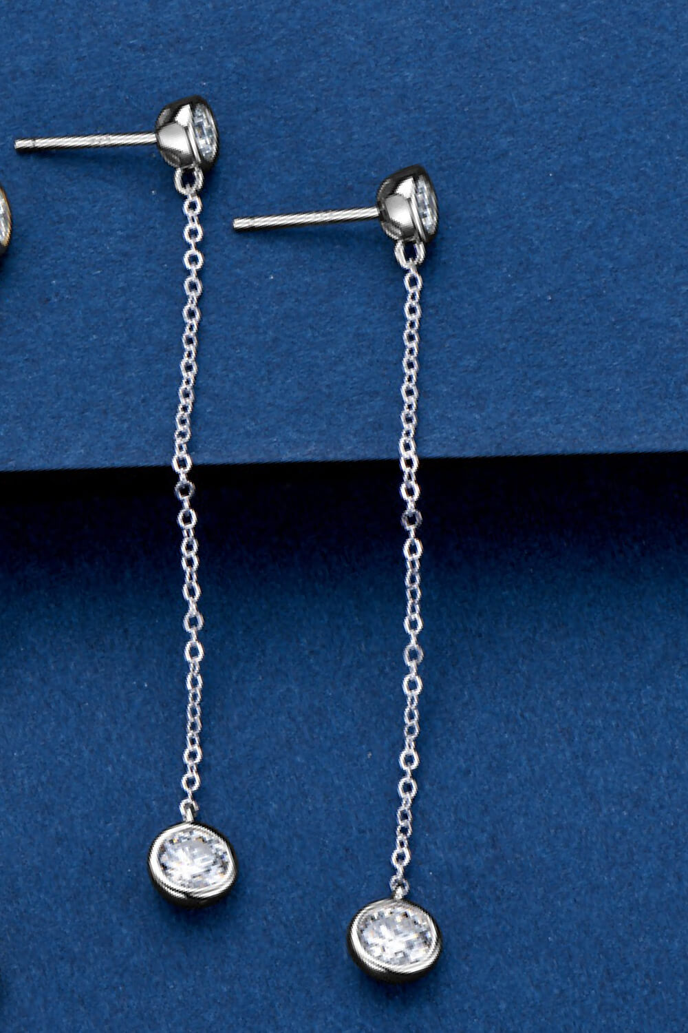 Moissanite Chain Earrings